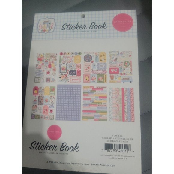 Echo Park Sticker Books "Summer" And "A Slice Of Summer" - Picture 5 of 5